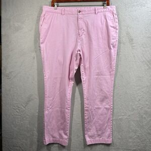 Vineyard Vines Breaker Pants Men's 42x32 Pink Chino Pants Golf Preppy Resortwear
